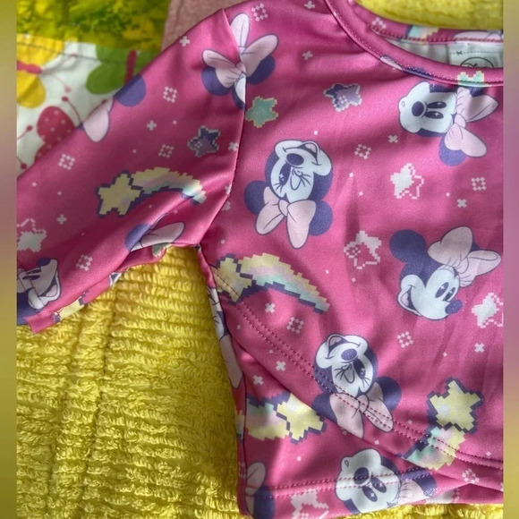 Disney  Minnie Mouse Two Piece Bathing Suit Baby Girls | Size 3 - Picture 4 of 5